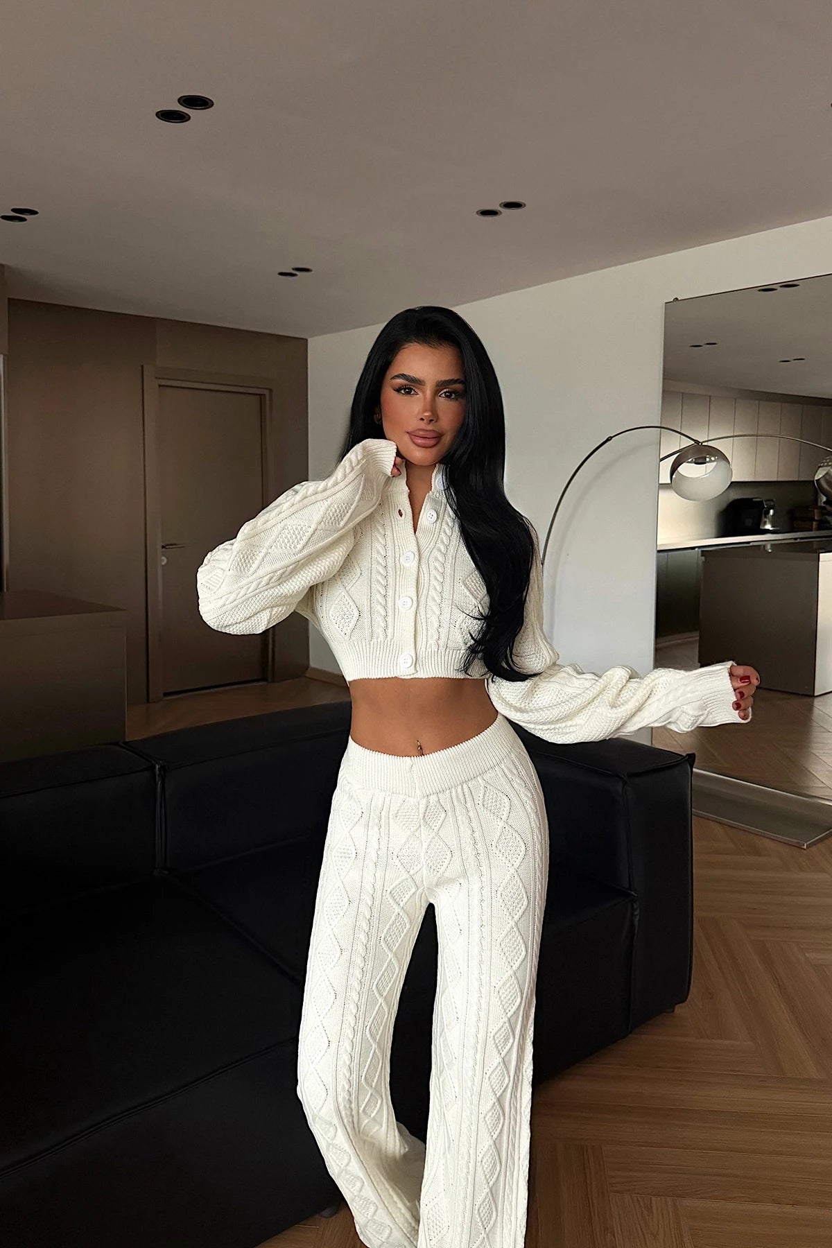 طقم 3 قطع مجدل ابيض - KP1497