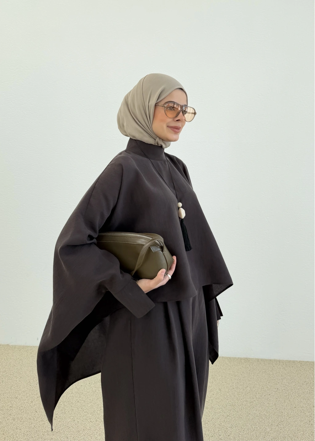 طقم فلو بني - KP1658