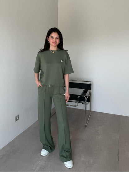 طقم لاكوست زيتي - KP1229