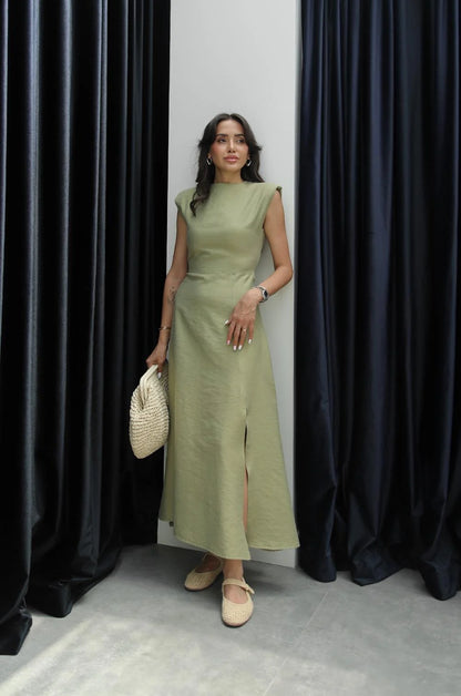 فستان يومي اخضر - KP2170