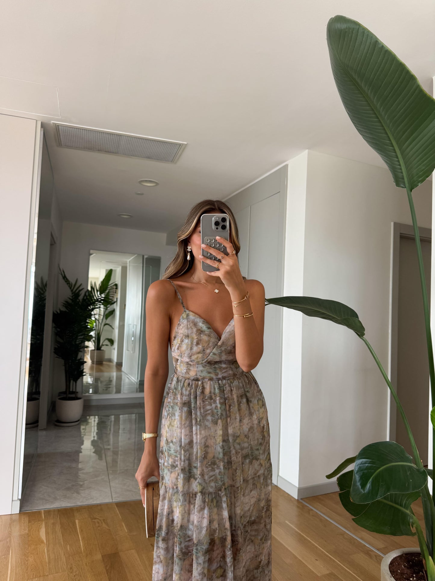 فستان شيفون ملون - KP2162