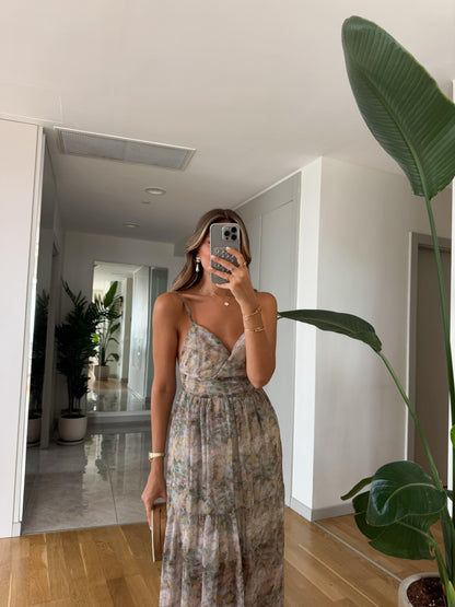 فستان شيفون ملون - KP2162