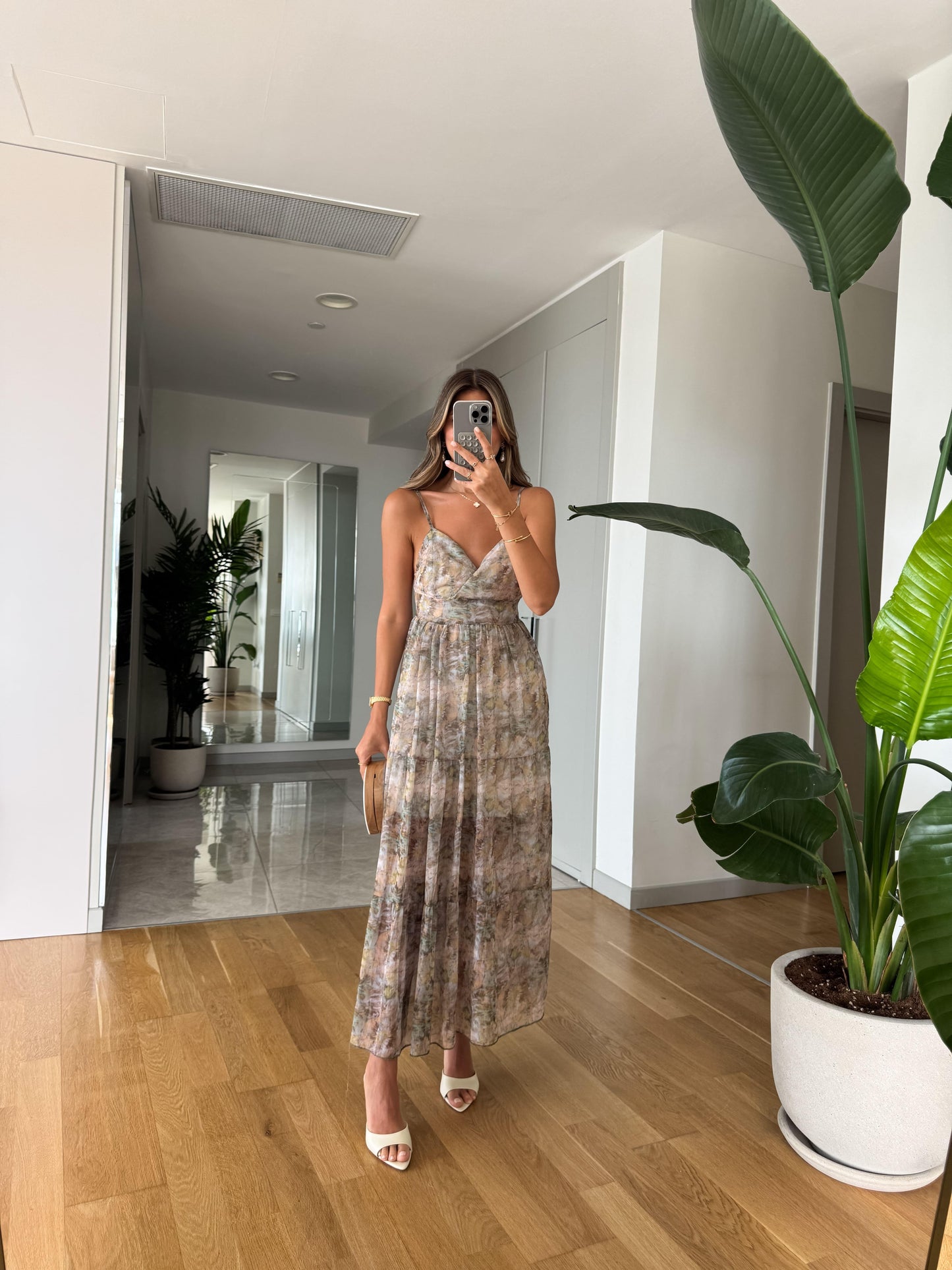 فستان شيفون ملون - KP2162