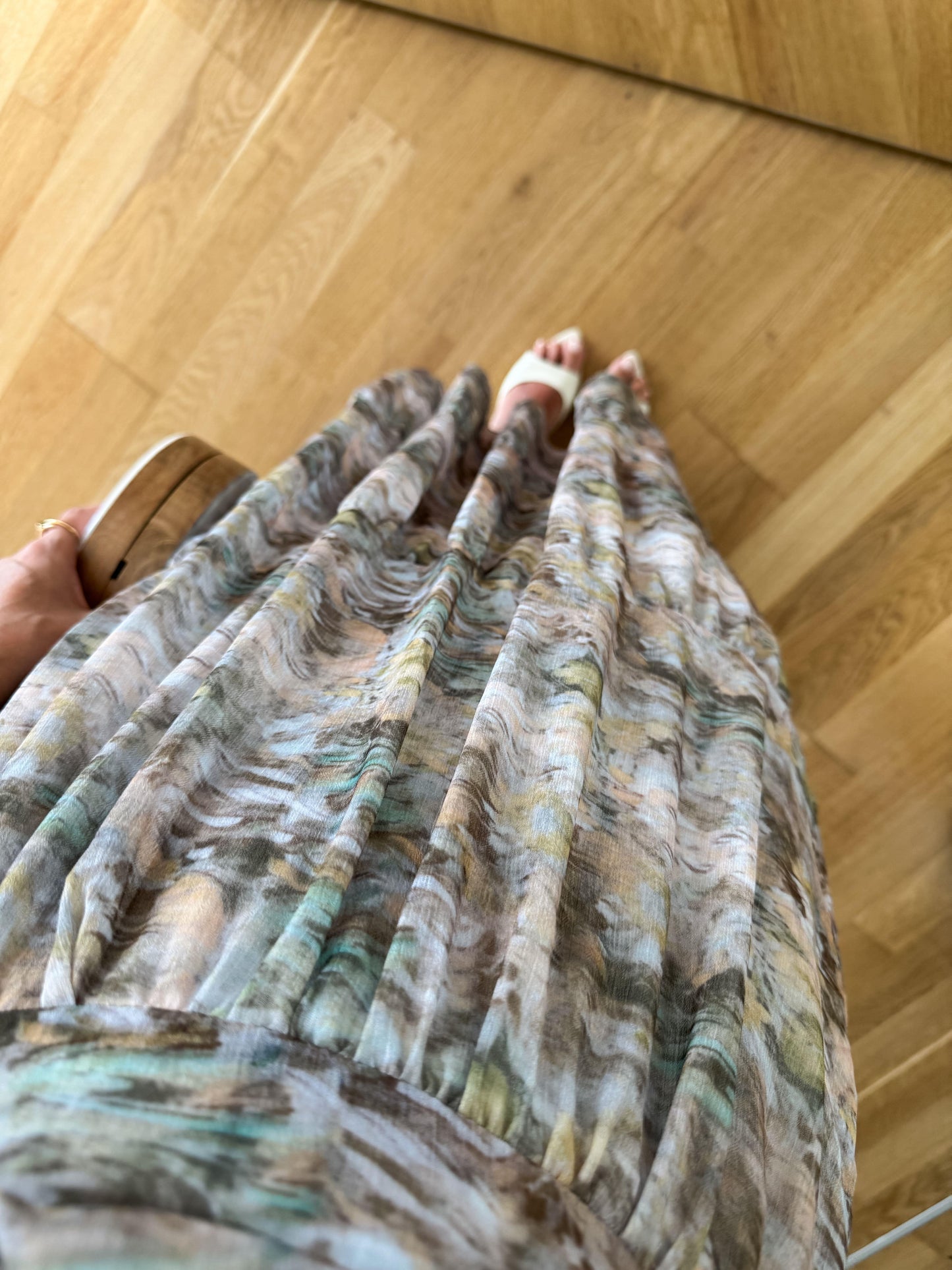 فستان شيفون ملون - KP2162