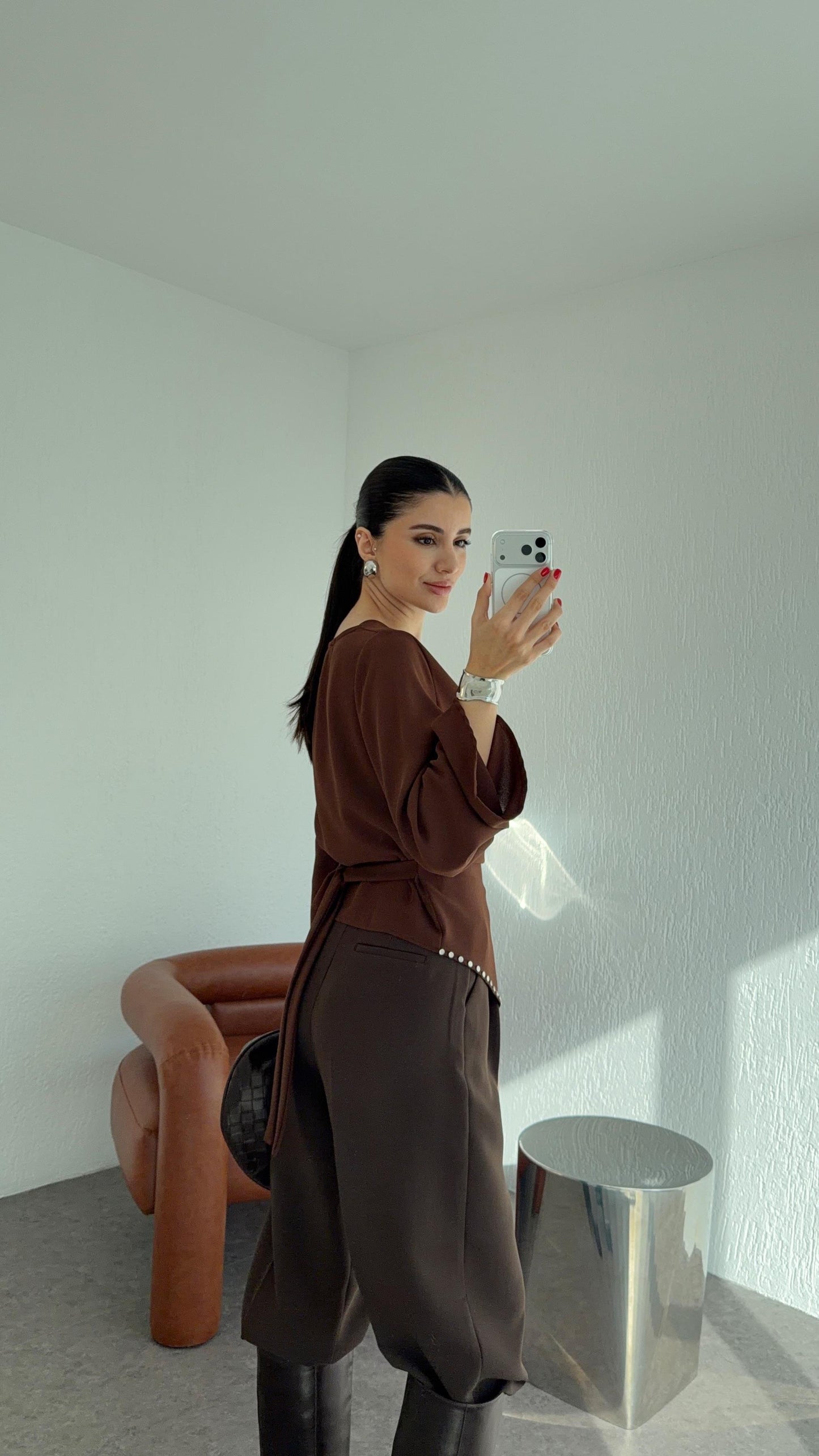 بلوزة بني - KP4284