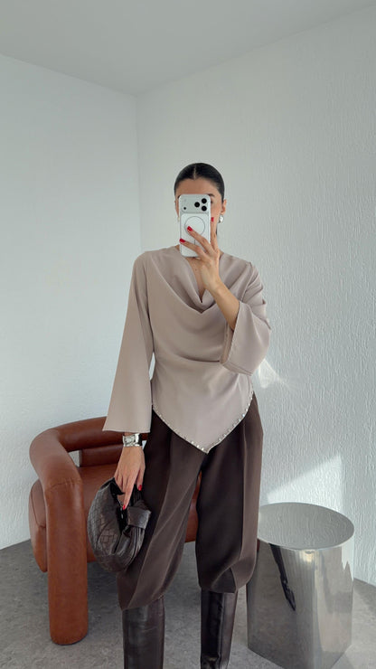 بلوزة بيج - KP4284