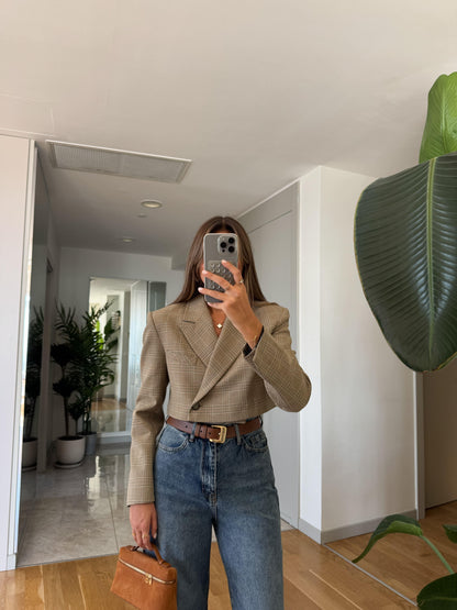 بليزر قصير كاروهات - KP7084