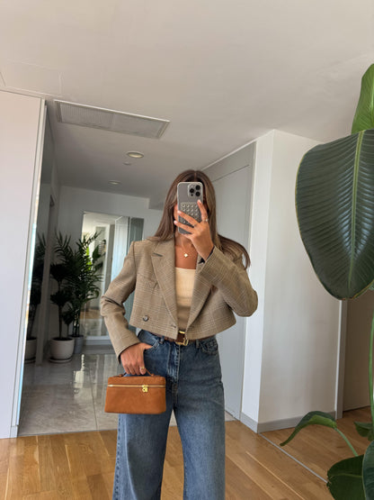 بليزر قصير كاروهات - KP7084